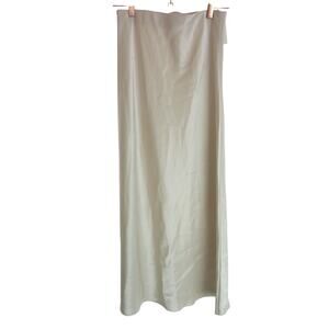 NWT Aritzia Babaton Satin Slip Maxi Skirt Matte Pearl